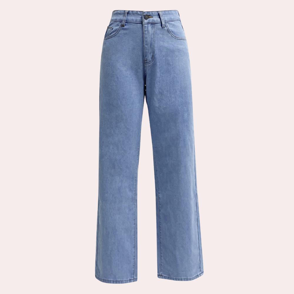 Elara | Women High Waist Straight Leg Slim Fit Casual Denim Pants 6