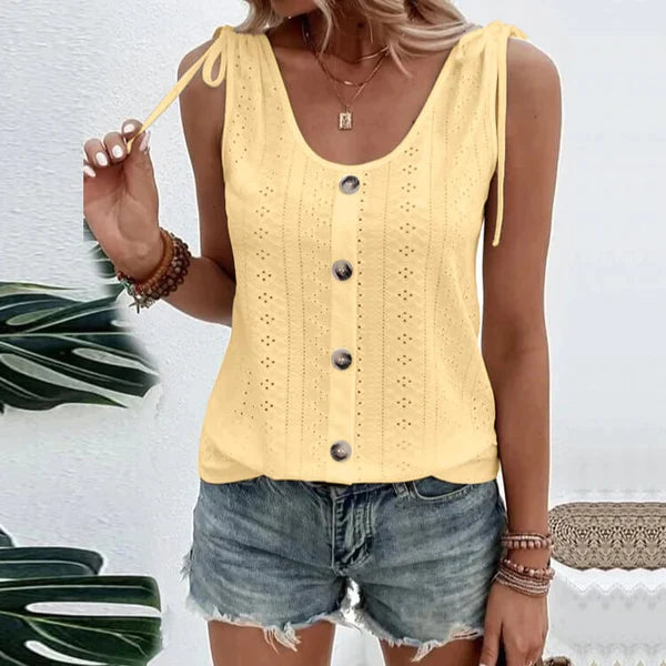Luna | Women’s Relaxed Fit U-Neck Sleeveless Top 2
