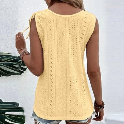 Luna | Women’s Relaxed Fit U-Neck Sleeveless Top 3
