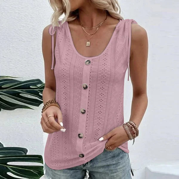 Luna | Women’s Relaxed Fit U-Neck Sleeveless Top 5