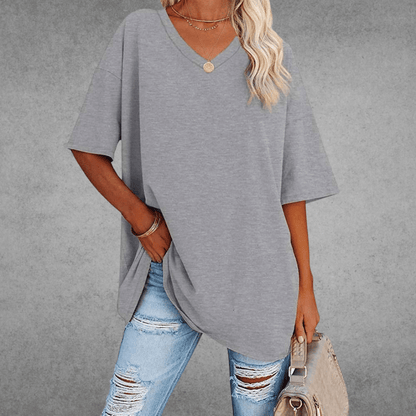 Ella | Women’s Fitted Short Sleeve V Neck T-Shirt 12