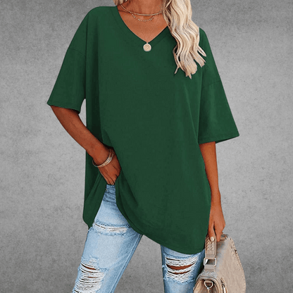 Ella | Women’s Fitted Short Sleeve V Neck T-Shirt 14