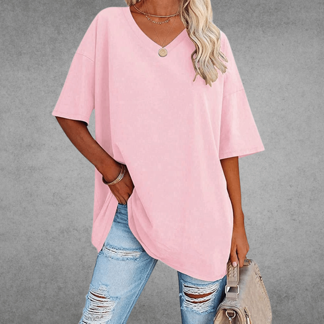 Ella | Women’s Fitted Short Sleeve V Neck T-Shirt 5