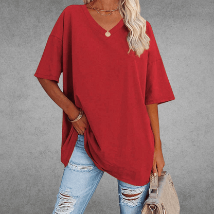 Ella | Women’s Fitted Short Sleeve V Neck T-Shirt 7