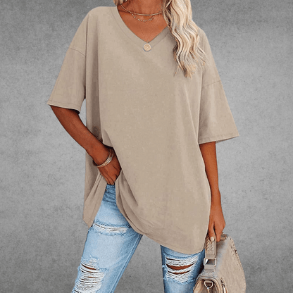 Ella | Women’s Fitted Short Sleeve V Neck T-Shirt 9