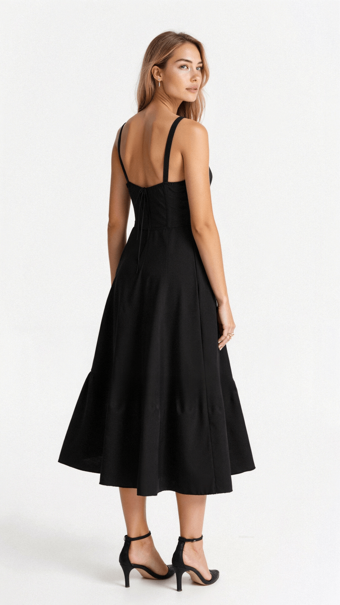 Wedding Guest A-Line Bustier Side Slit Maxi Dress | Alina 4