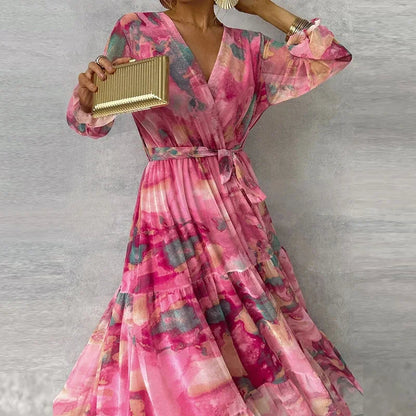 Wedding Guest Floral Maxi Dress with Relaxed Fit | Mira 2