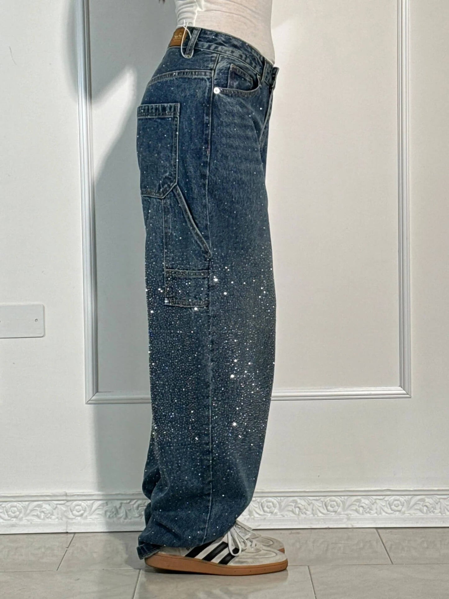 Elara | Women High Waist Wide Leg Casual Fit Denim Pants 2