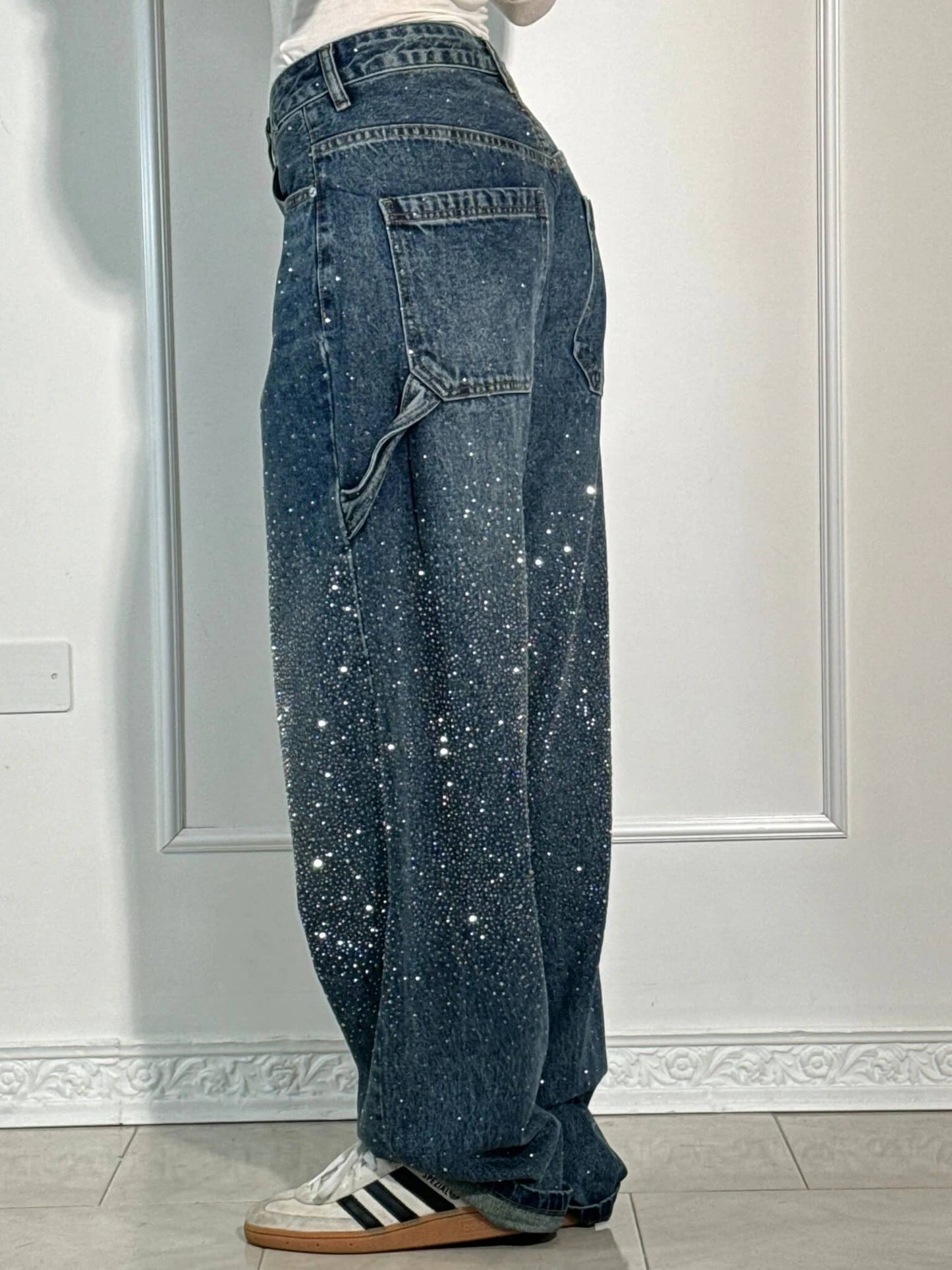 Elara | Women High Waist Wide Leg Casual Fit Denim Pants 3