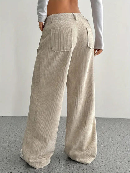 Kaia | Women High Waist Wide Leg Casual Fit Lightweight Trousers 4