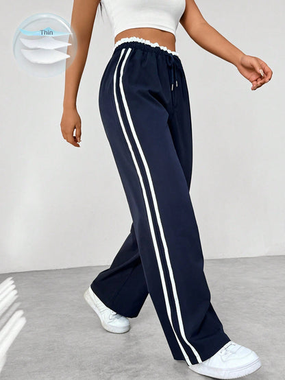 Freya | Women High Waist Wide Leg Relaxed Fit Lightweight Casual Pants 1