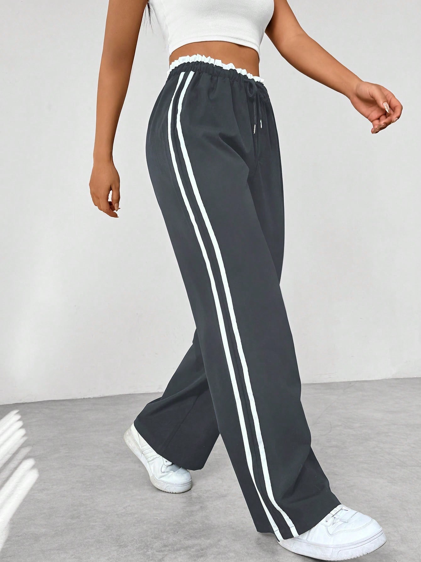 Freya | Women High Waist Wide Leg Relaxed Fit Lightweight Casual Pants 4
