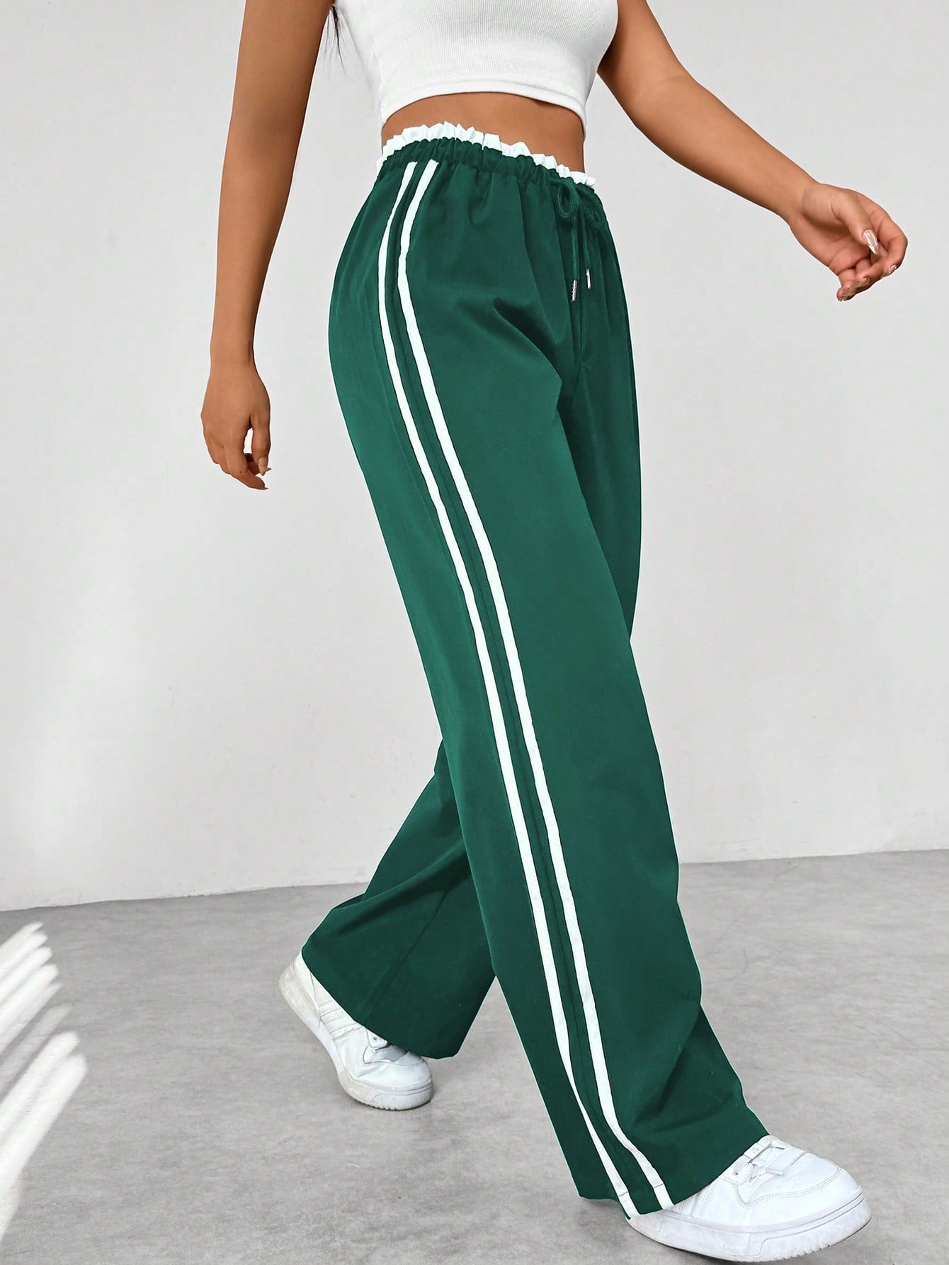 Freya | Women High Waist Wide Leg Relaxed Fit Lightweight Casual Pants 7