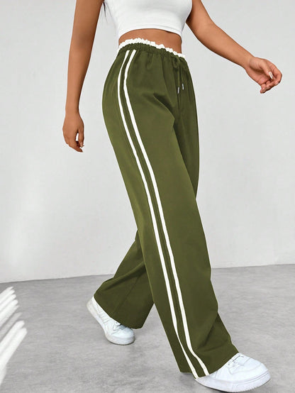 Freya | Women High Waist Wide Leg Relaxed Fit Lightweight Casual Pants 8