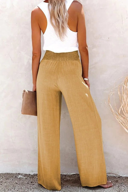 Elara | Women High Waist Wide Leg Casual Fit Lightweight Pants 8