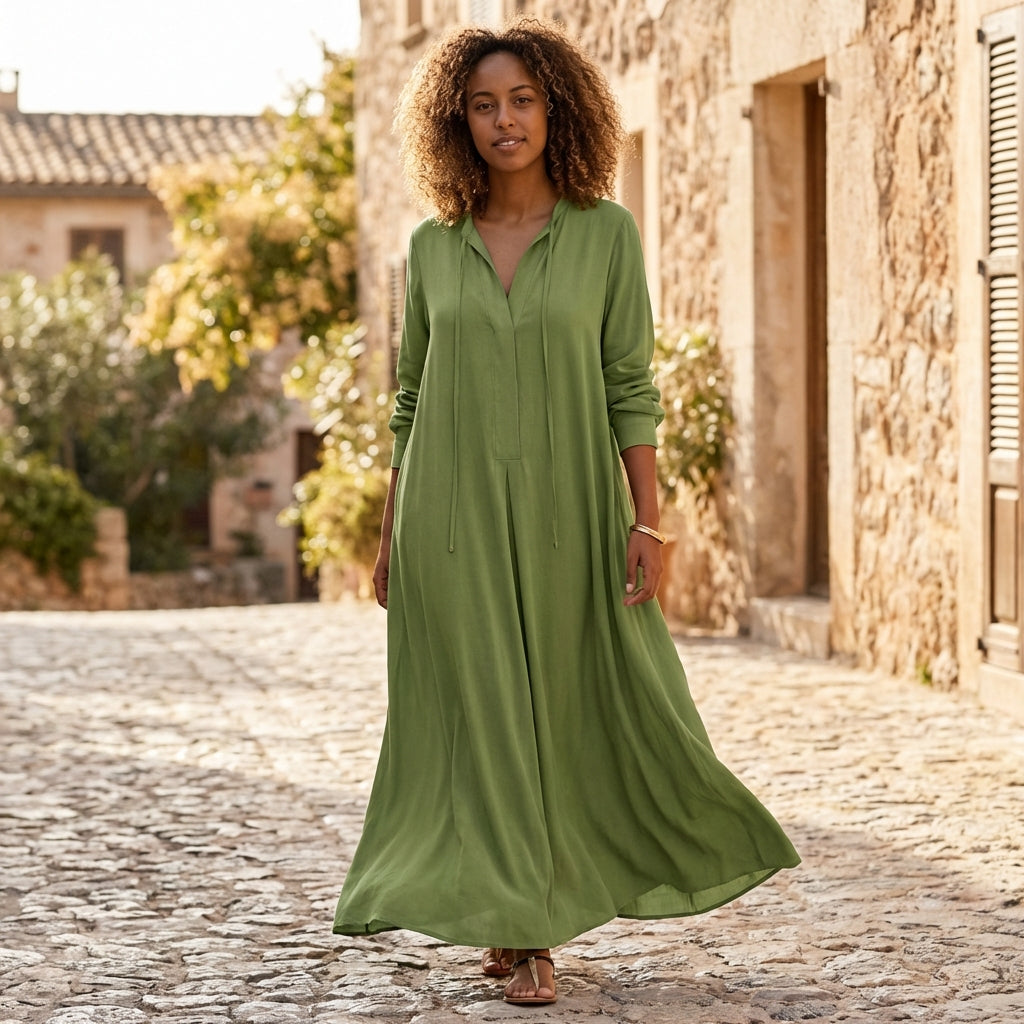 Emily | Women Maxi Dress Long Sleeve Elegant Flowy 1