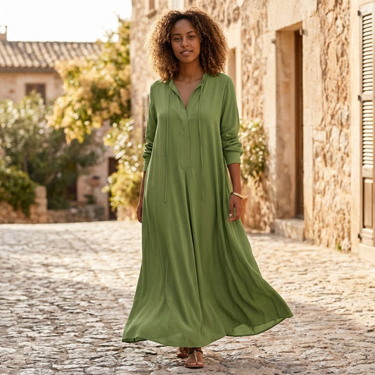 Emily | Women Maxi Dress Long Sleeve Elegant Flowy 1