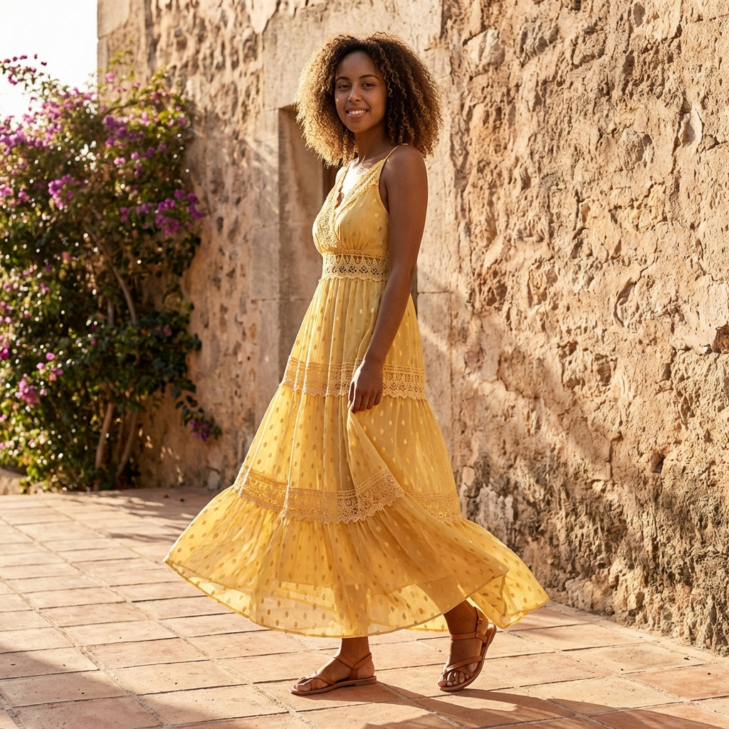 Emily | Women Maxi Dress Flowy Silhouette Elegant Chic 18