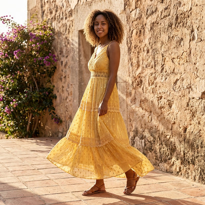 Emily | Women Maxi Dress Flowy Silhouette Elegant Chic 18