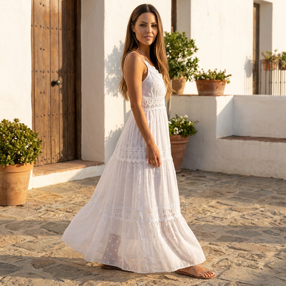 Emily | Women Maxi Dress Flowy Silhouette Elegant Chic 3