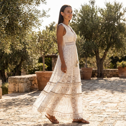 Liora | Women Maxi Dress Sleeveless Relaxed Fit Bohemian Casual 3